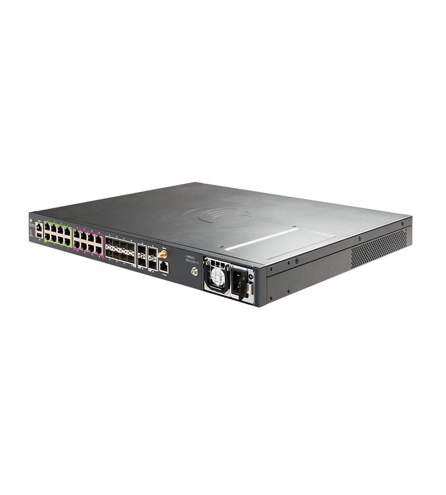cnMatrix TX 2028RF-P, Intelligent Ethernet PoE Switch, Cambium Sync,  16 x 1gbps, 8 x SFP, and 4 SFP+, Removeable Power Supply  (not included) - no pwr cord