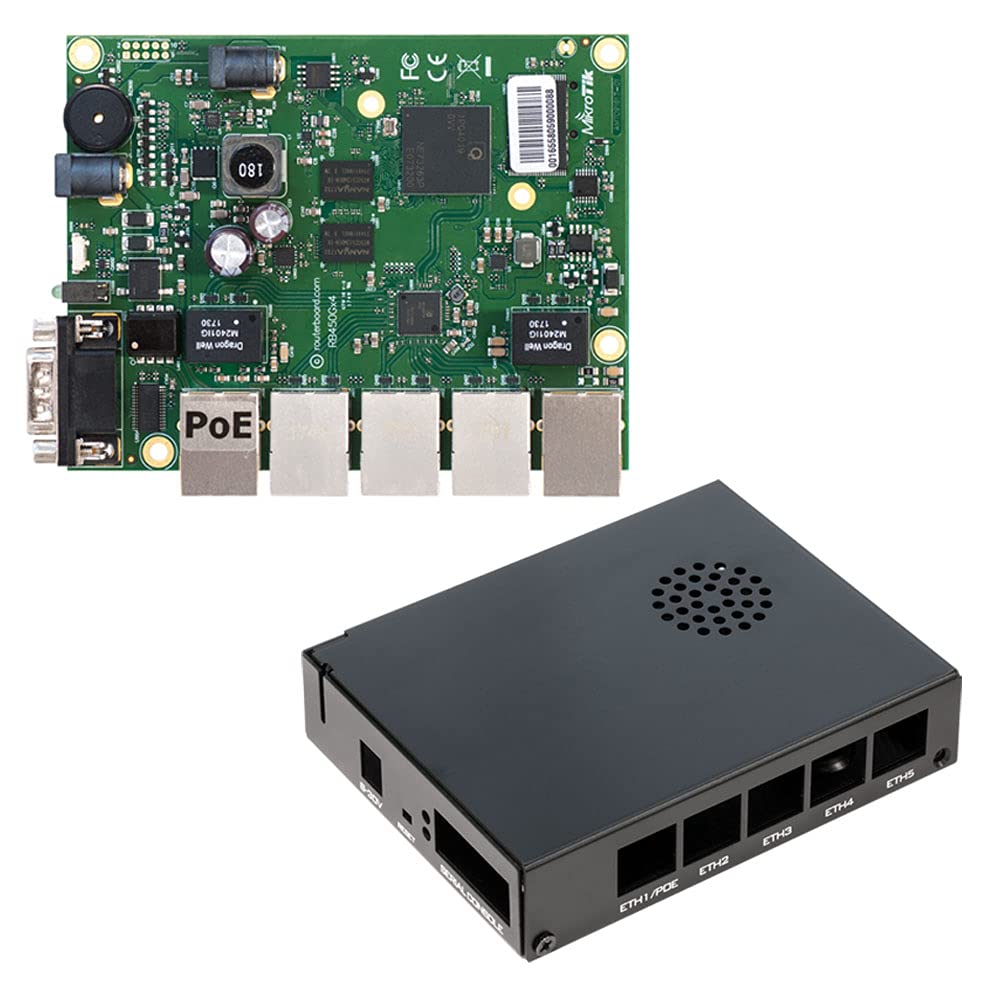 Роутер MikroTik RB450GX4 ROUTERBOARD 716MHZ, 1GB, 5XGE, 1XMICROSD, 1XRS232, L5