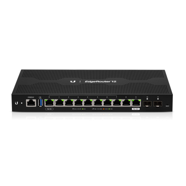 Коммутатор Ubiquiti ER-12 EDGEMAX EDGEROUTER 10X GIGABIT, 2X SFP, 1X POE PORT LAYER 3
