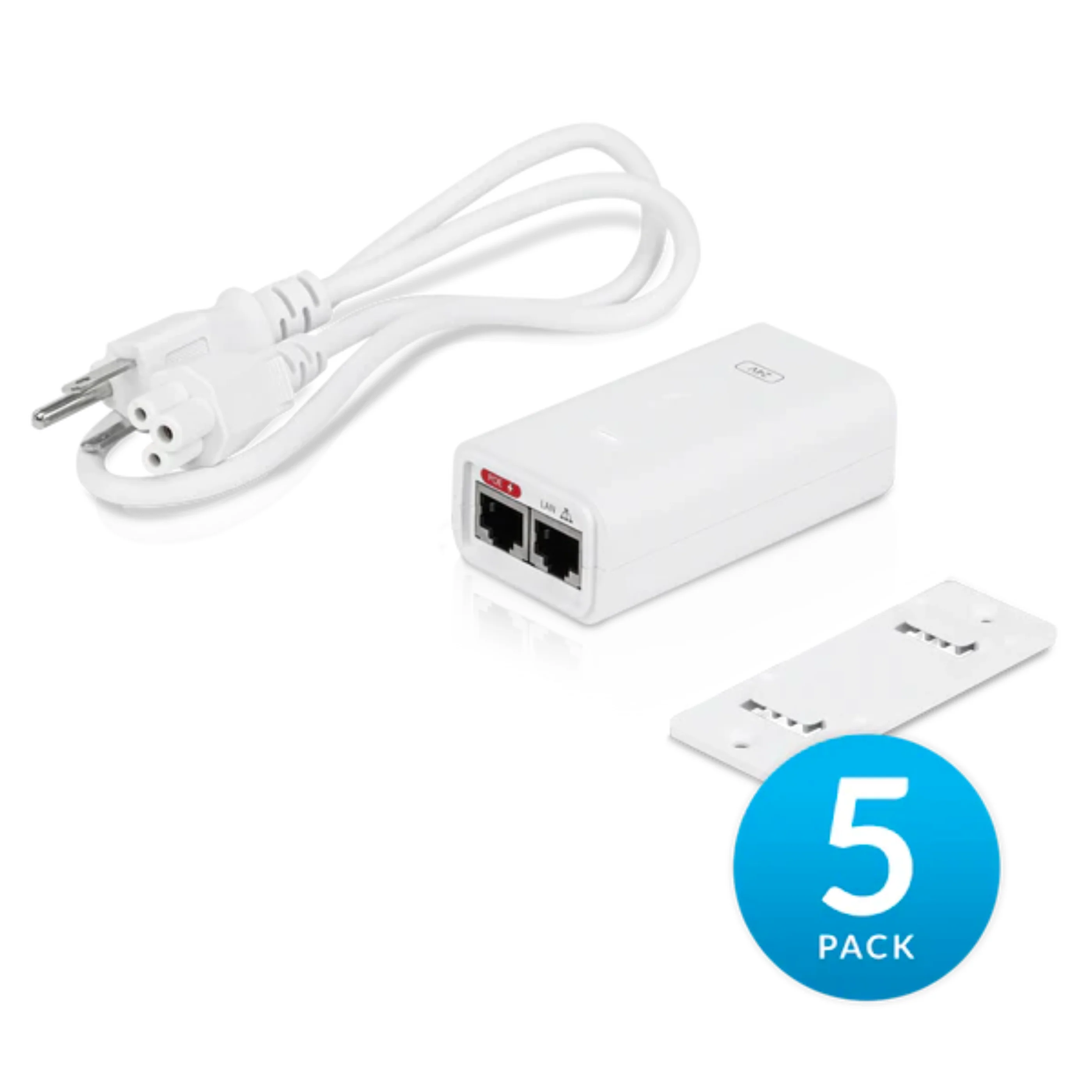 Инжектор Ubiquiti POE-24-12W-5P POWER ADAPTER 5 PACK 24V 12W 0,5A