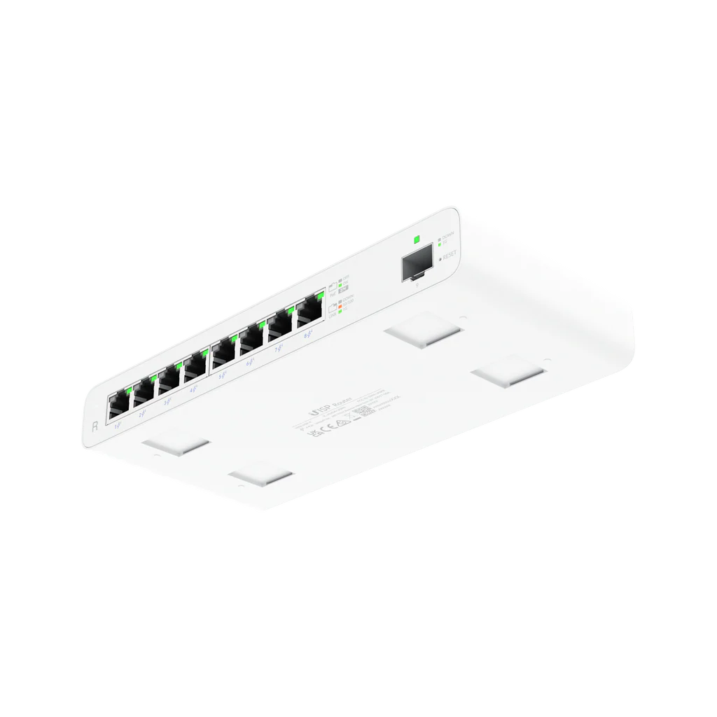 Маршрутизатор Ubiquiti UISP-R-EU GIGABIT POE ROUTER FOR MICROPOP APPLICATIONS, 8X GBE RJ45 PORTS WITH PASSIVE POE, 1X SFP, 110W