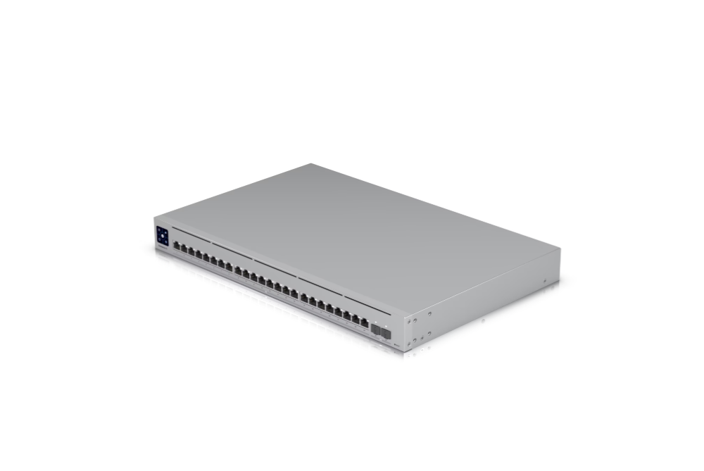 Коммутатор Ubiquiti USW-ENTERPRISEXG-24 UniFi SWITCH XG 24x 10GB/S, 2x 25GB/S SFP28, 1.3" LCM COLOR TOUCHSCREEN, L3