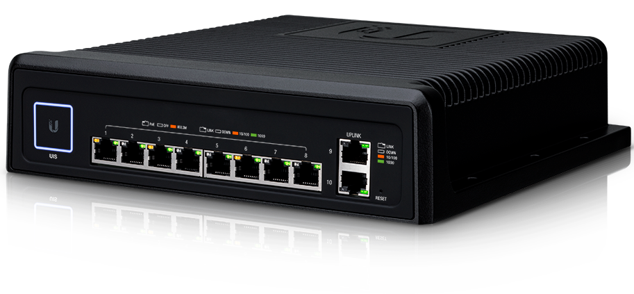 Коммутатор Ubiquiti USW-INDUSTRIAL UniFi SWITCH 8x PoE++ 802.3bt, 2x GIGABIT PORTS, TOTAL 450W